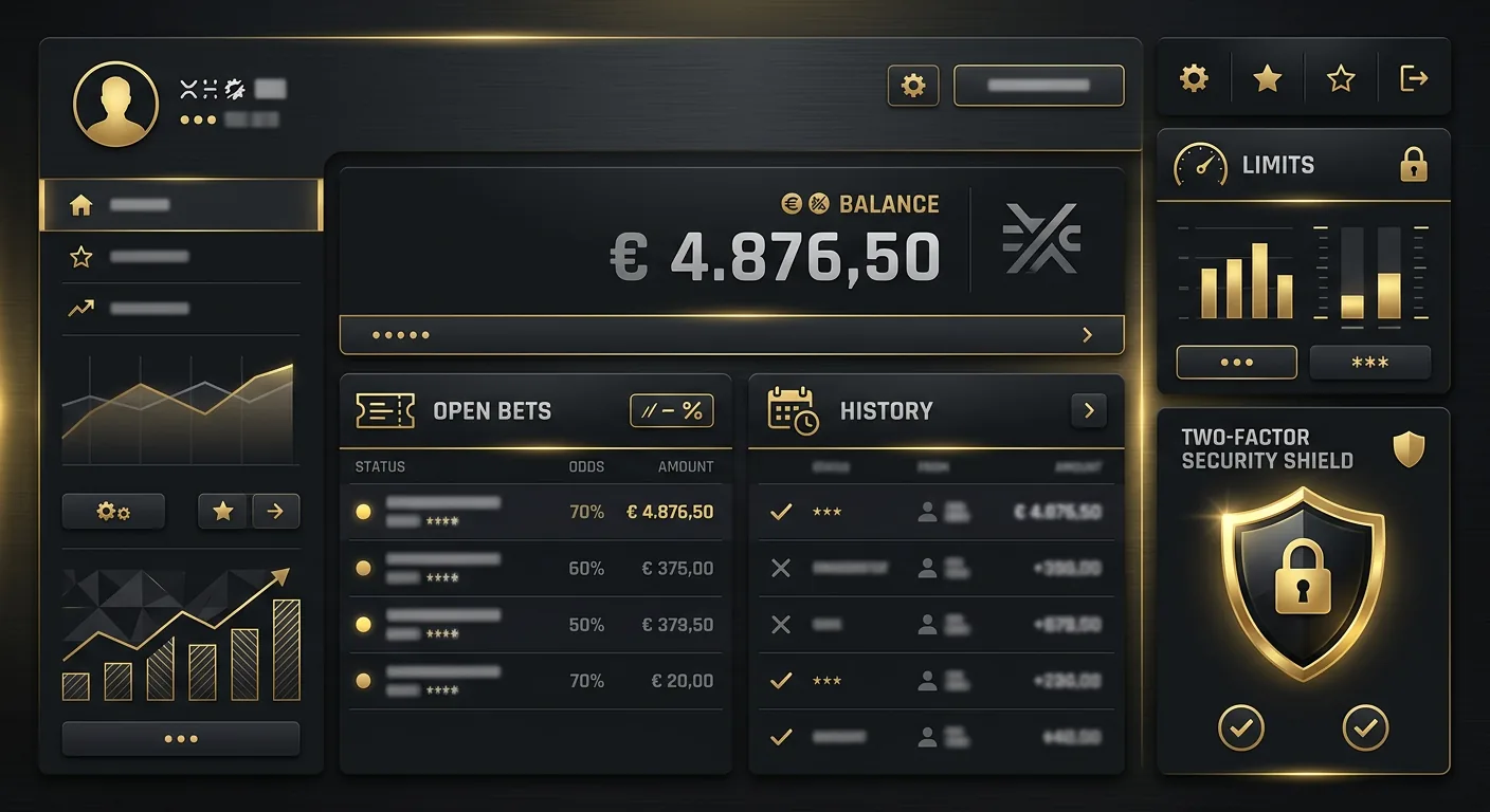 Goldbet conto scommesse e pannello utente
